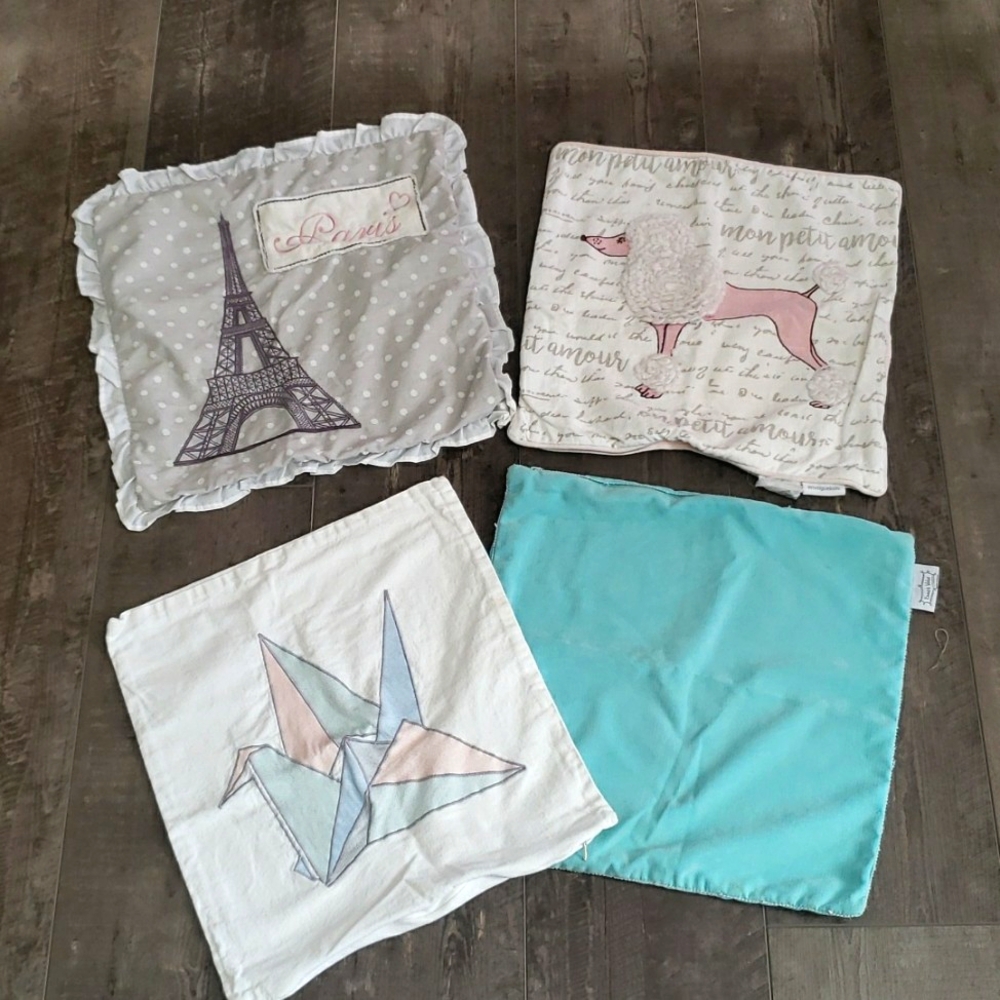 Paris decorative pillow cases 17x17